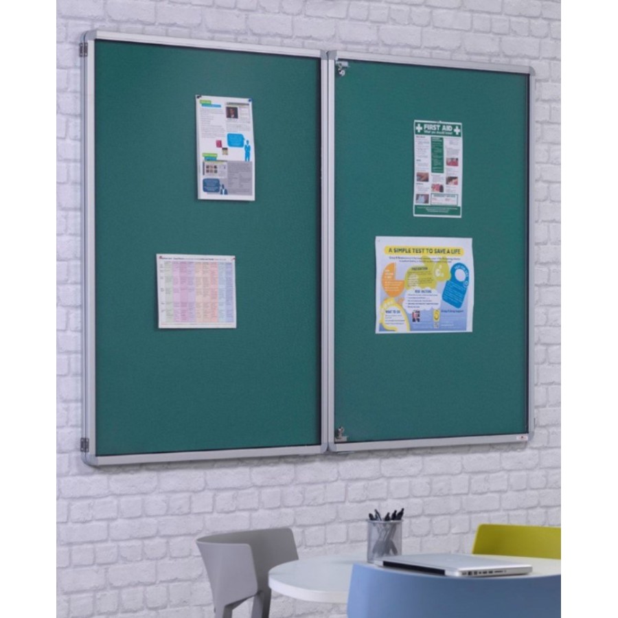 Flameshield Tamperproof Noticeboard - Top Hinged